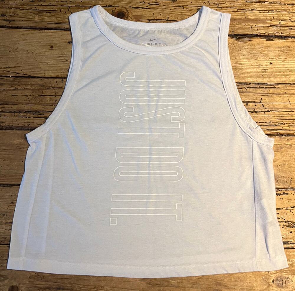 Nike Dri-Fit Womens Size S White Sleeveless Shirt